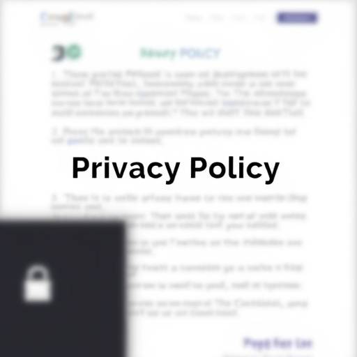 Privacy policy