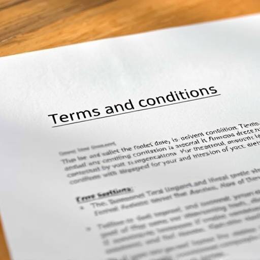 Terms and conditions
